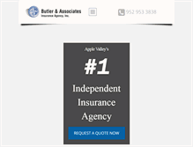 Tablet Screenshot of insurewithbutler.com